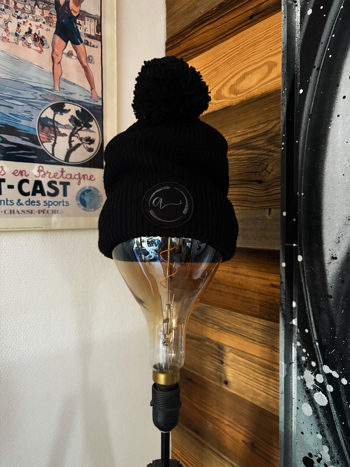 Bonnet Pompon doublé micro-polaire