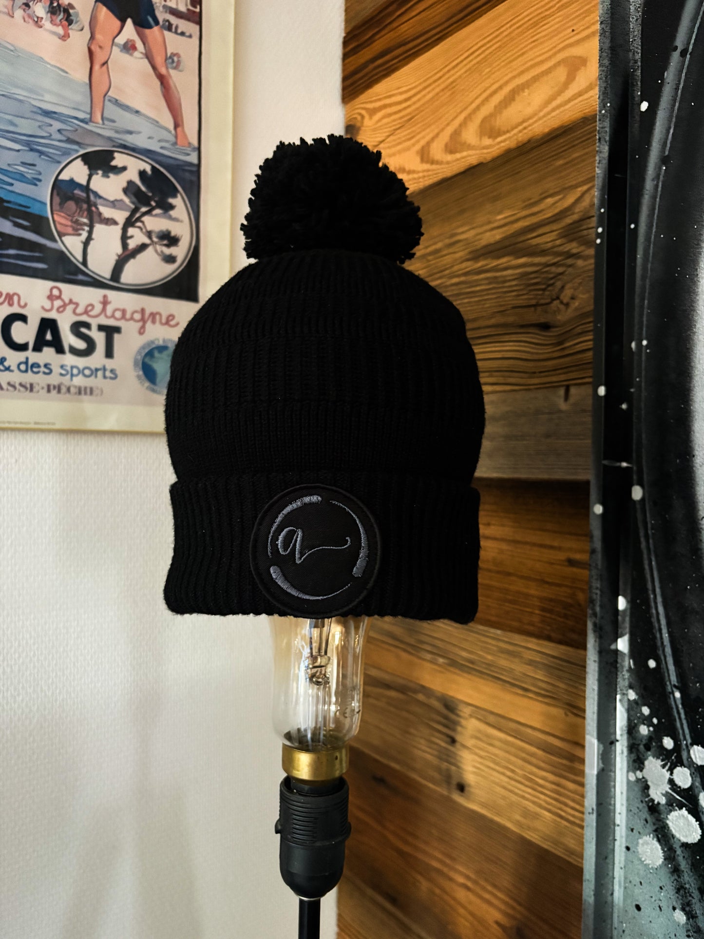Bonnet Pompon doublé micro-polaire