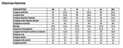 Chemise Homme en coton bio